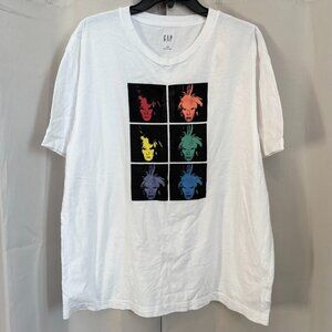Gap Mens‎ Shirt Large Andy Warhol Graphic Print Pop Art Y2K Festival 18106